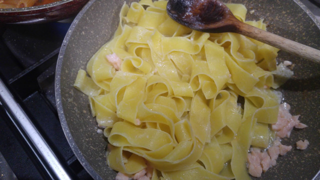 Pappardelle in padella